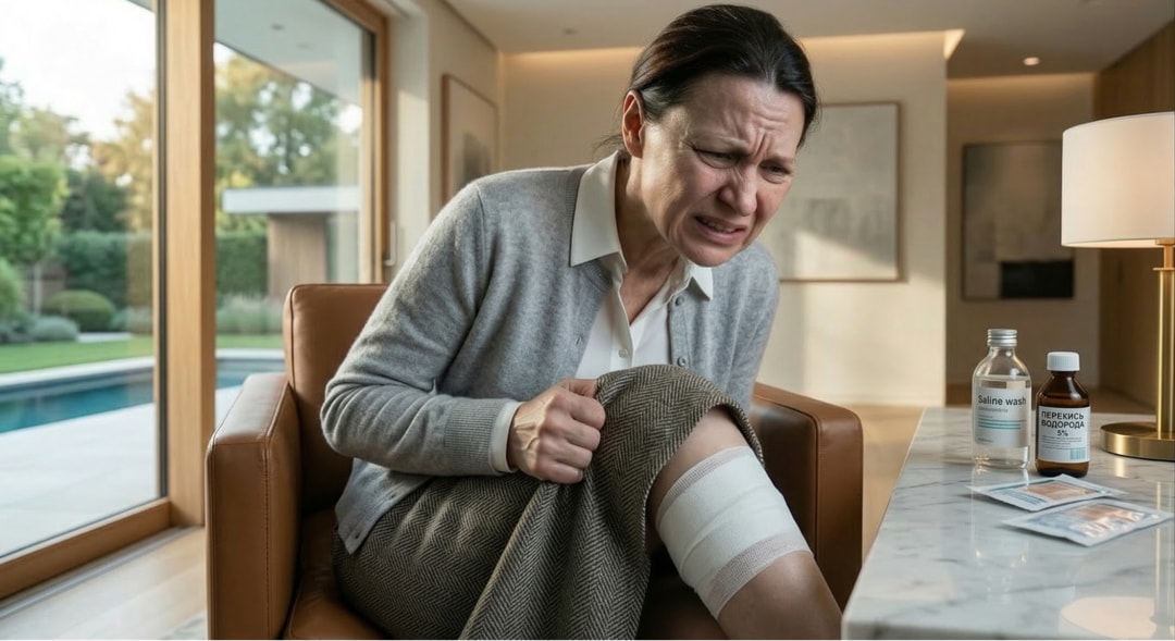 Использование недопустимых перевязочных материалов